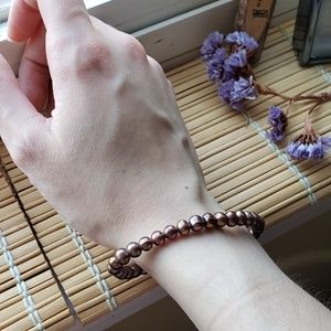 Iridescent Copper/Brown Fresh Water Pearls